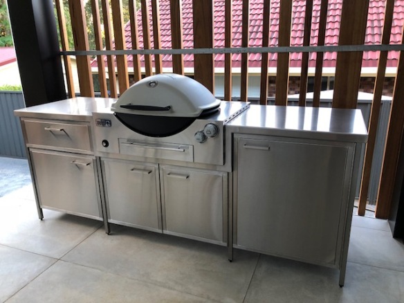 Stainless BBQ bench
